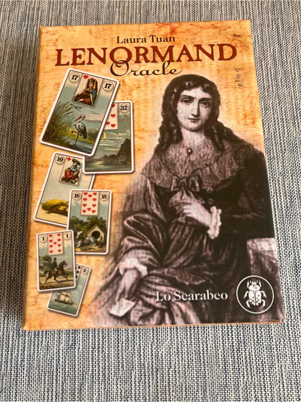 Lenormand Oracle card deck and guidebook set by Laura Tuan